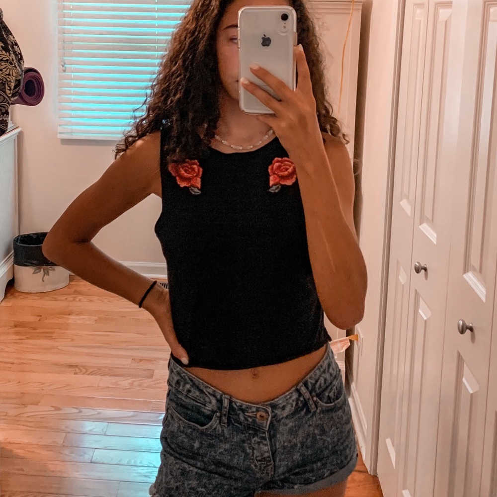 black Garage crop top